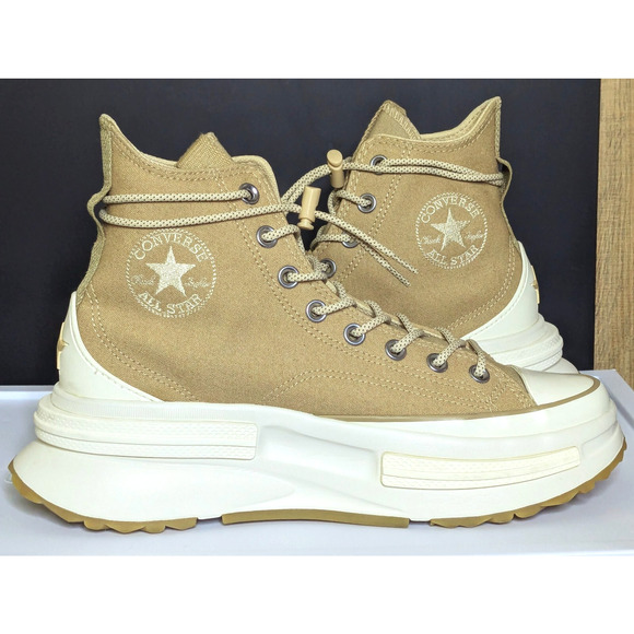 Converse Shoes Mens 8 Beige Run Star Legacy CX High Top Platform Unisex Sneaker - Picture 4 of 10